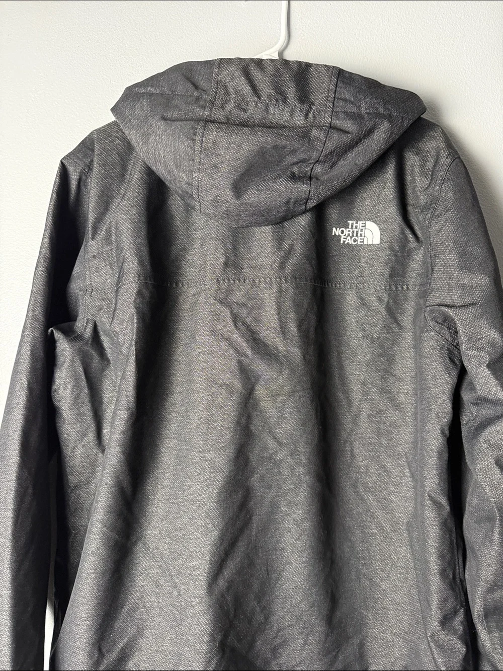 The North Face Men's Hooded Rain Jacket - Charcoal Millerton